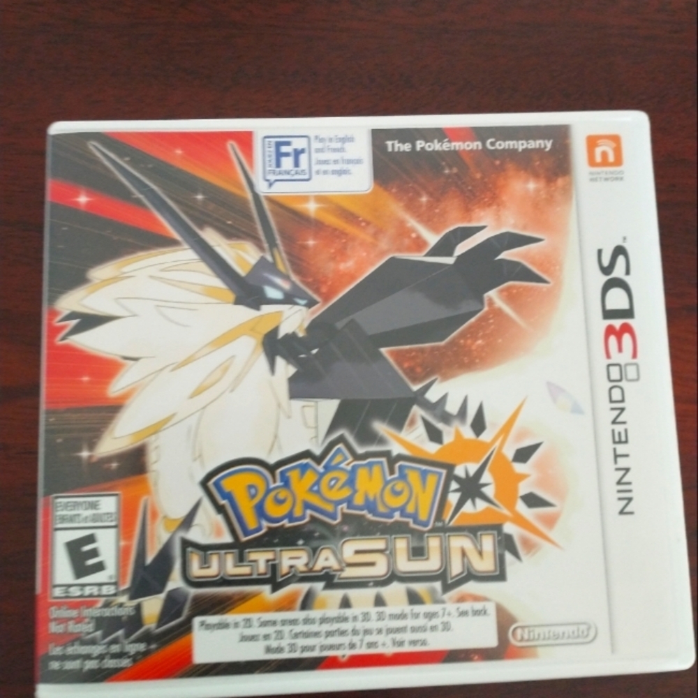 Pokemon sun 3ds game with case‎
